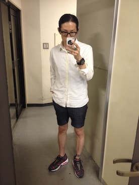 「NIKE（ナイキ）のナイキ エア マックス 95 プレミアム テープ（スニーカー、ブラウン系）」を使った、Kato-Aさん（メンズ・165cm）の春コーディネート