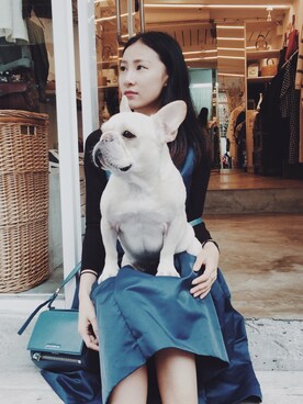 「Marc by Marc Jacobs（マークバイマークジェイコブス）のアイテム（ワンピース/ドレス）」を使った、Sharon Salad さん（レディース・159cm）の夏コーディネート