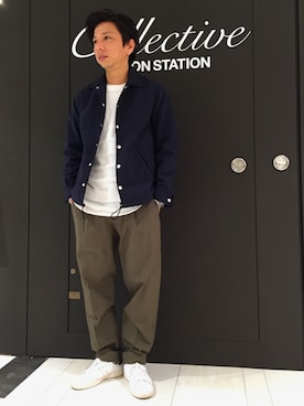 「UNION STATION（ユニオンステーション）のアイテム（ジャケット/アウター）」を使った、collective 名古屋パルコさん（メンズ・165cm）の春コーディネート
