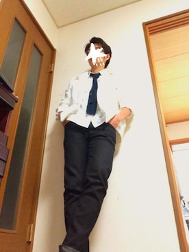 「アイテム（バレエシューズ）」を使った、kokiさん（メンズ・173cm）の春コーディネート