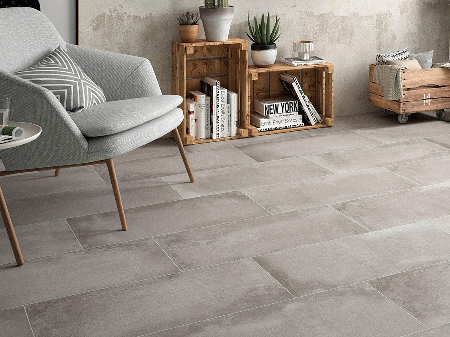 District Gray Matte Porcelain Tile