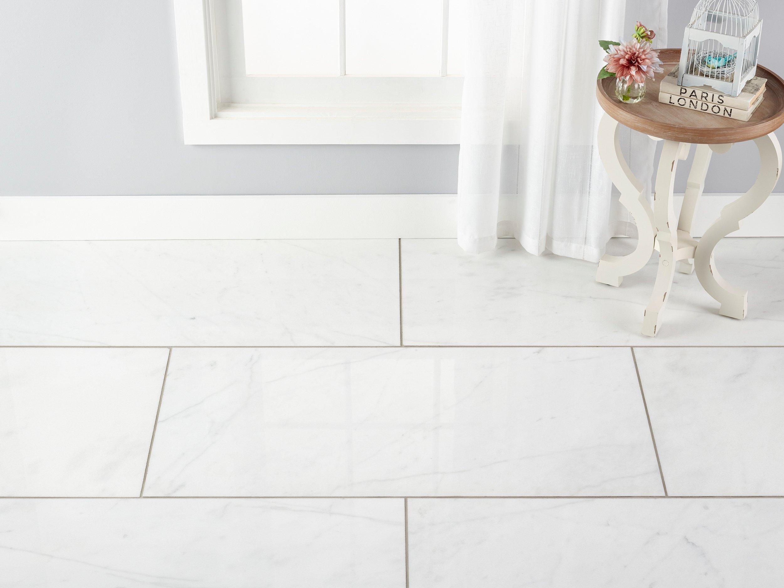 Carrara Chateau Polished Marble Tile