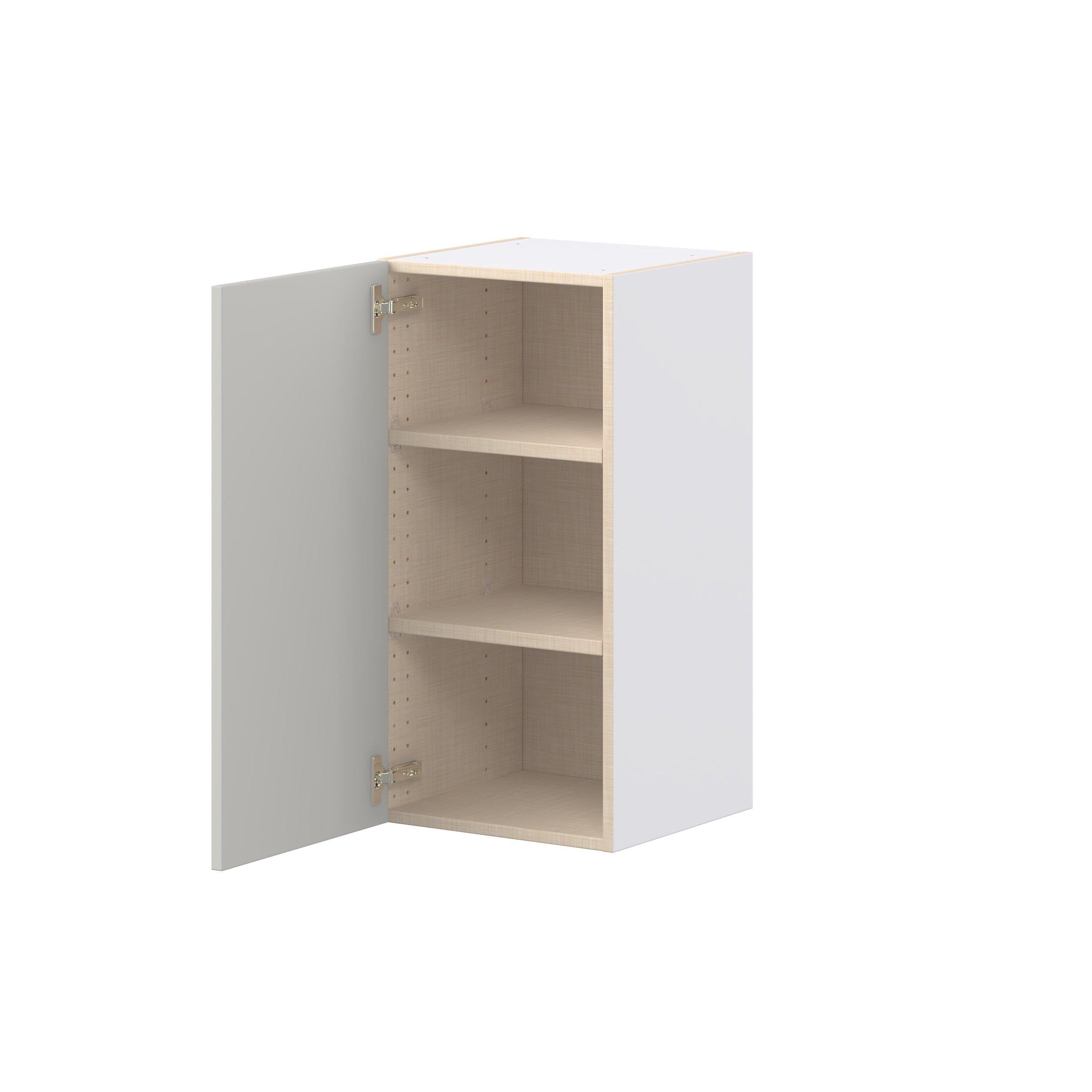Lenox 15 in. Painted Light Gray Door Wall Cabinet