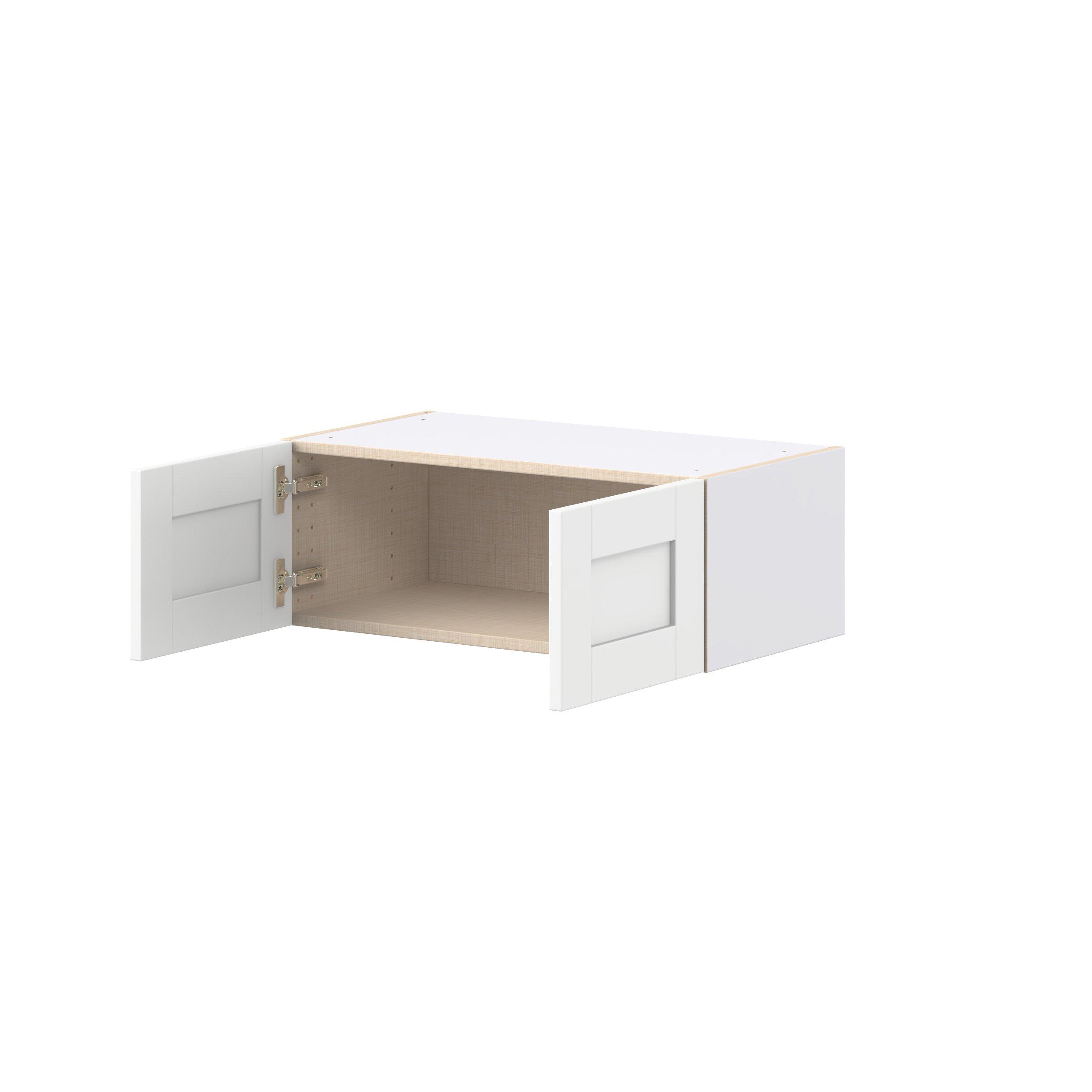Summerhill 27 in. Bright White Bridge Wall Cabinet