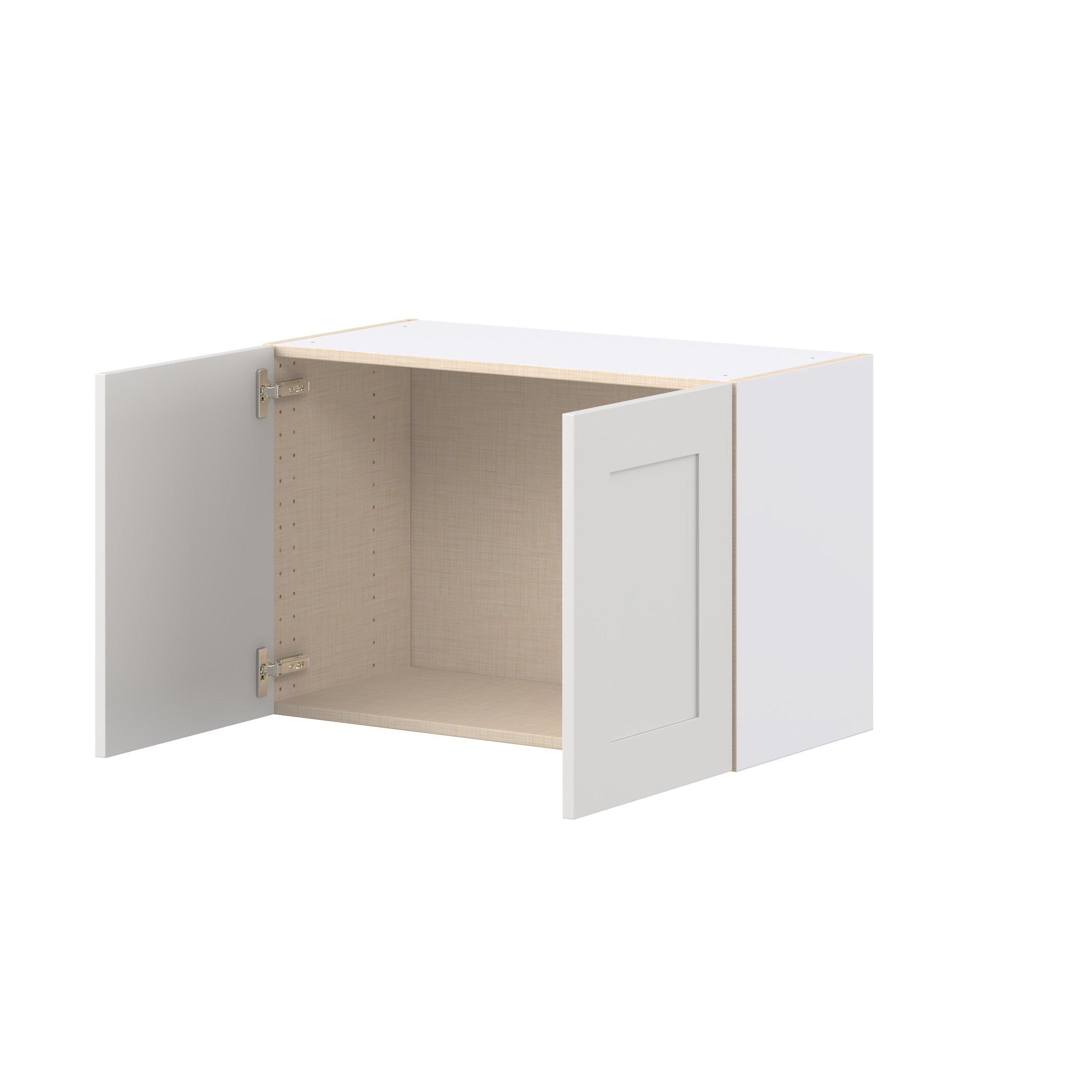 Candler 30 in. Painted Warm White Bridge Wall Cabinet