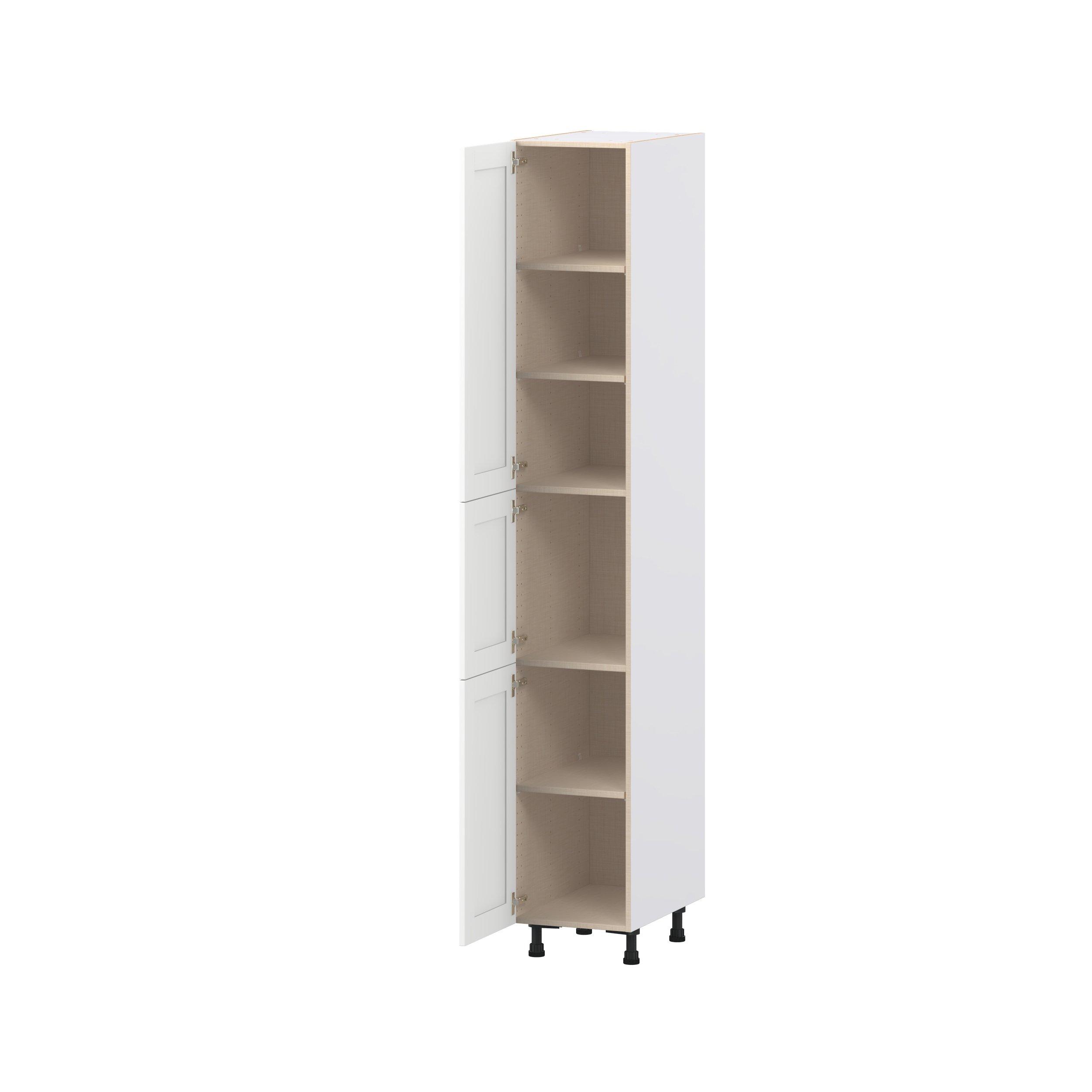 Summerhill 15 in. Bright White Door Pantry Cabinet