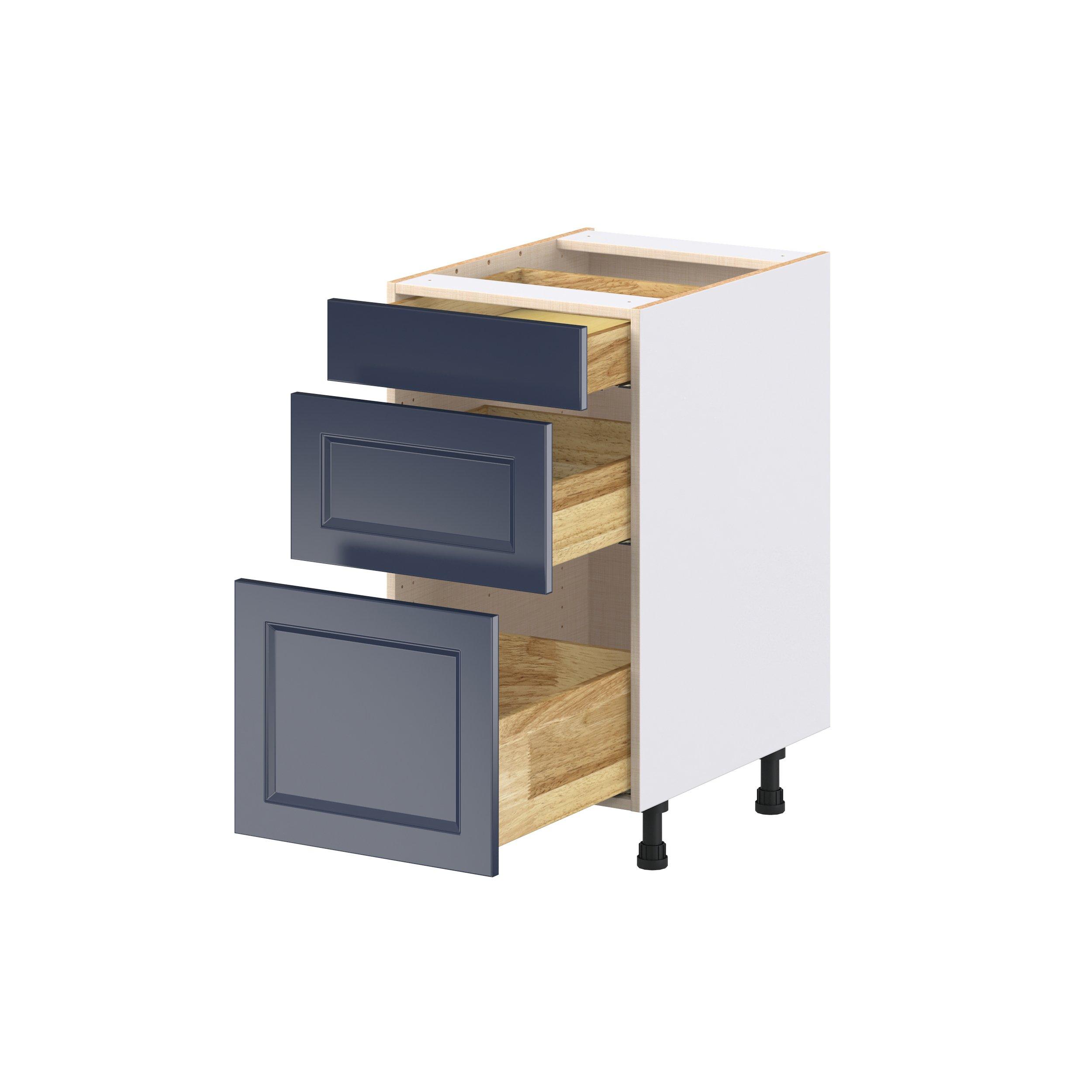 Peachtree 18 in. Painted Midnight Blue Drawer Base Cabinet