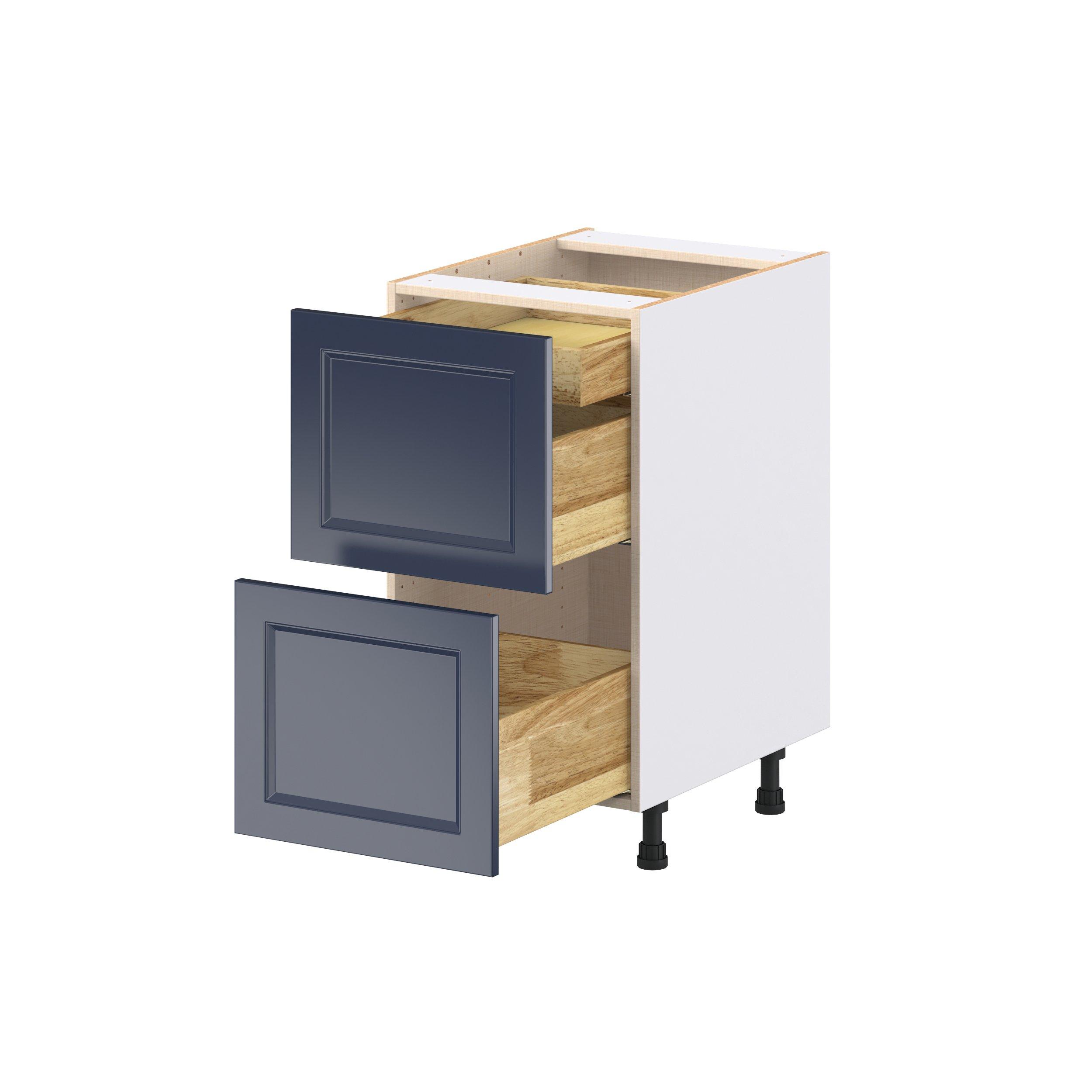Peachtree 18 in. Painted Midnight Blue Base Cabinet with Inner Pull-Out Drawer