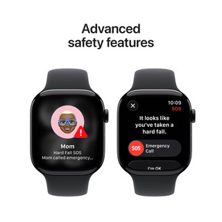 Apple Watch Series 11 46mm Black Sport Band M/L