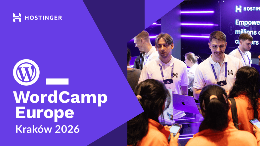 Hostinger heads to Kraków for WordCamp Europe 2026