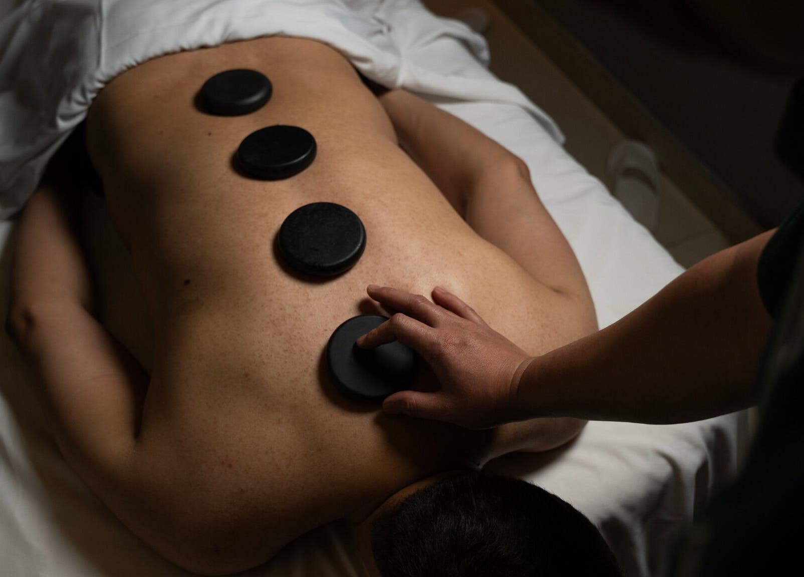 Hot stone massage at Aurora Spa Alnarjis I أورورا سبا النرجس, Riyadh, Riyadh Province, SA for ultimate relaxation.