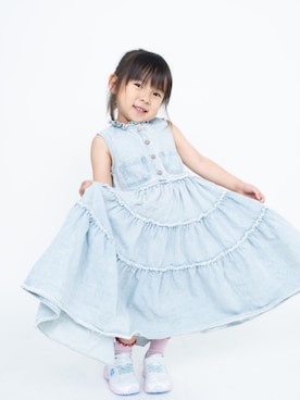 「アイテム（ワンピース）」を使った、rintan-roomさん（キッズ・100cm）の冬コーディネート