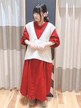 「アイテム（シャツワンピース）」を使った、🐱 ﾋ  ﾅ  ｺ 🐟さん（レディース・145cm）の夏コーディネート