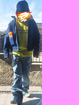 「Dickies（ディッキーズ）のアイテム（ジャケット/アウター）」を使った、Neggyさん（メンズ・165cm）の冬コーディネート