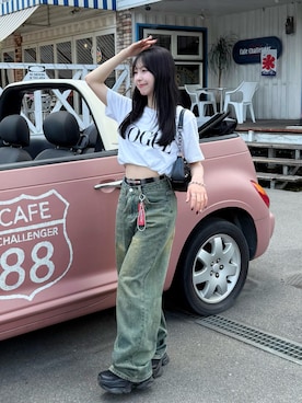 「アイテム（その他）」を使った、りなてぃさん（レディース・150cm・20代）の夏コーディネート