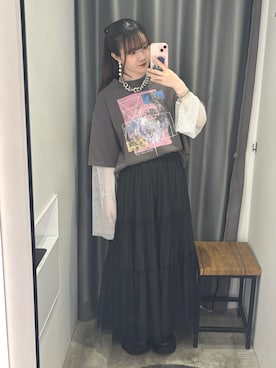 「アイテム（アンサンブル）」を使った、mizukiさん（レディース・156cm）の春コーディネート