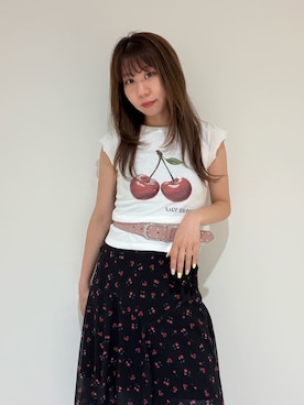 「LILY BROWN（リリーブラウン）のアイテム（シューズ）」を使った、LILY BROWNさん（レディース・152cm）の春コーディネート