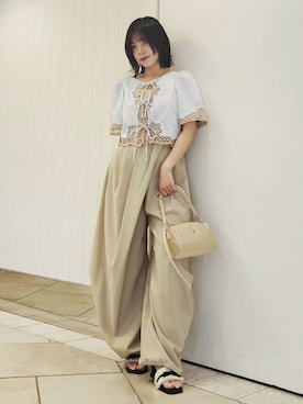 「アイテム（ブラジャー）」を使った、LILY BROWNさん（レディース・150cm）の春コーディネート