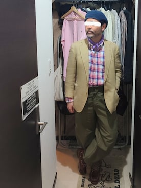 「BROOKS BROTHERS（ブルックスブラザーズ）のアイテム（ジャケット/アウター）」を使った、アマタウロスさん（メンズ・169cm）の春コーディネート
