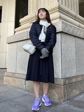 「LACOSTE（ラコステ）のアイテム（財布/小物）」を使った、sakiさん（レディース・164cm）の春コーディネート