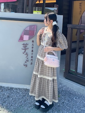 「Treat urself（トリートユアセルフ）のアイテム」を使った、𝐇𝐨𝐧𝐨さん（レディース・150cm）の秋コーディネート