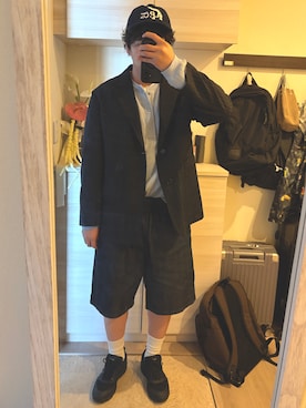 「アイテム（ジャケット/アウター）」を使った、MIKEさん（メンズ・173cm・30代）の春コーディネート
