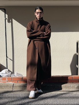 「Dickies（ディッキーズ）のアイテム（パンツ）」を使った、Takuya  Kobayashiさん（メンズ・176cm）の冬コーディネート