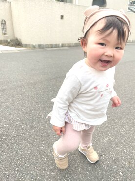 「アイテム（その他ベビーウェア）」を使った、kii_memeさん（キッズ・136cm）の春コーディネート