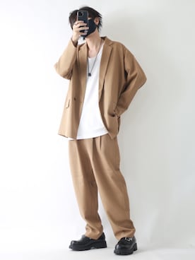「アイテム（福袋/福箱）」を使った、TJさん（メンズ・177cm）の秋コーディネート