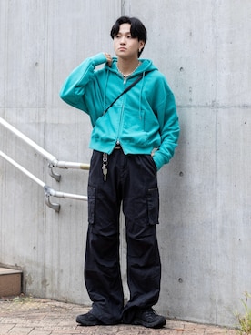「Dickies（ディッキーズ）のアイテム（キーホルダー）」を使った、ともきさん（メンズ・168cm）の秋コーディネート