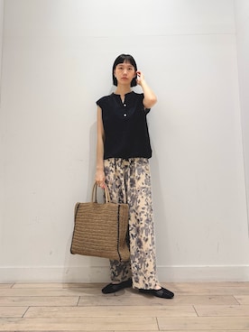 「アイテム（トートバッグ）」を使った、くどうさん（レディース・157cm・30代）の春コーディネート