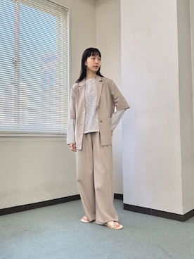 「アイテム（その他アウター）」を使った、くどうさん（レディース・157cm・30代）の春コーディネート