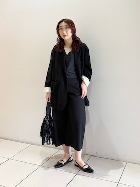 「URBAN RESEARCH（アーバンリサーチ）のアイテム（ベスト）」を使った、shokoさん（レディース・157cm）の春コーディネート