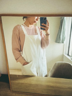 「アイテム（オールインワン・サロペット）」を使った、natsumy777さん（レディース・164cm）の秋コーディネート