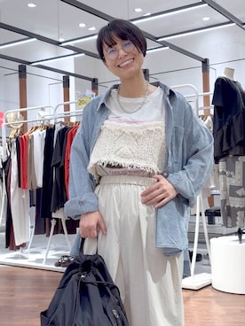 「アイテム（シューズ）」を使った、おふくさん（レディース・158cm・40代）の春コーディネート