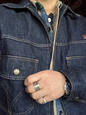 「Hopi Jewelry（ホピジュエリー）のアイテム（リング）」を使った、Koji Shoさん（メンズ・164cm）の春コーディネート