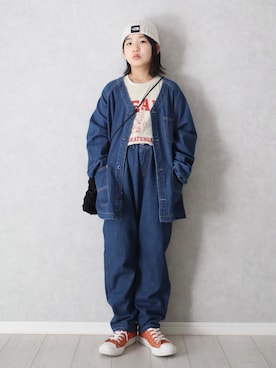「アイテム（ジャケット/アウター）」を使った、teiccoさん（キッズ・130cm）の秋コーディネート