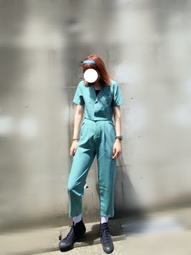 「PARIS KID'S（パリスキッズ）のアイテム」を使った、Echanさん（レディース・172cm）の夏コーディネート