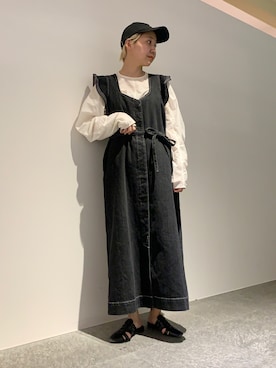 「KBF（ケイビーエフ）のアイテム（ワンピース/ドレス）」を使った、kanoさん（レディース・157cm）の夏コーディネート