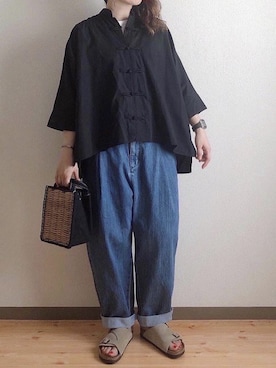 「アイテム（帽子）」を使った、ta_ma_☺︎さん（レディース・167cm）の夏コーディネート