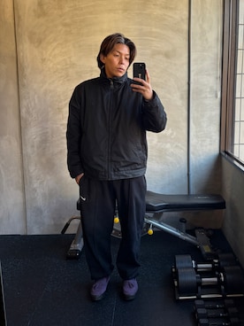 「NIKE（ナイキ）のアイテム（スウェットパンツ）」を使った、TSUCKTさん（メンズ・170cm）の冬コーディネート