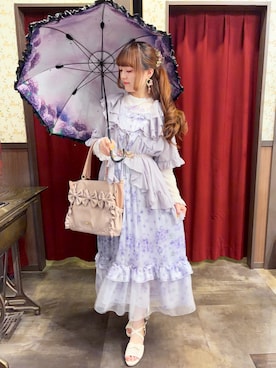 「アイテム（ワンピース/ドレス）」を使った、くるみ❀.*ﾟさん（レディース・160cm・20代）の春コーディネート