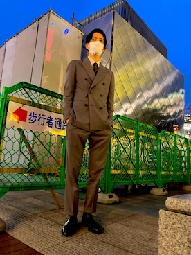 「アイテム（ドレスシューズ）」を使った、ty1707さん（メンズ・178cm）の春コーディネート