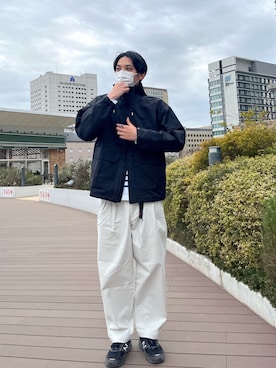 「アイテム（マウンテンパーカー）」を使った、ハヤシさん（メンズ・183cm）の冬コーディネート