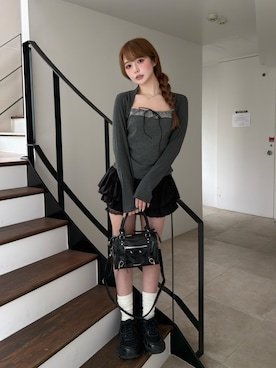 「RAY CASSIN（レイカズン）のアイテム」を使った、タカハシモエさん（レディース・162cm）の春コーディネート