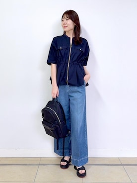 「ROPE'（ロペ）のアイテム（シューズ）」を使った、kanaさん（レディース・165cm）の春コーディネート