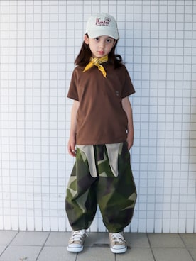 「アイテム（Tシャツ/カットソー）」を使った、REOさん（キッズ・125cm）の春コーディネート