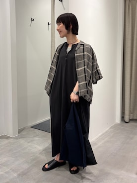 「かぐれ（カグレ）のアイテム（ワンピース/ドレス）」を使った、久木 美音さん（レディース・157cm）の春コーディネート