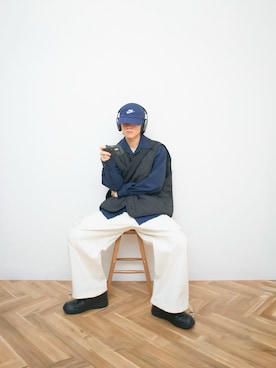 「NIKE（ナイキ）のアイテム（キャップ）」を使った、Naotoさん（メンズ・165cm）の秋コーディネート