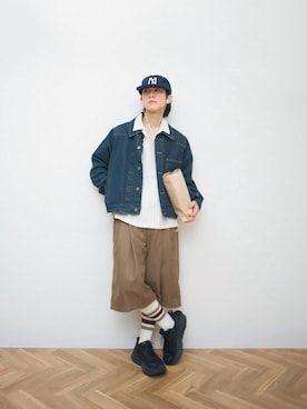「アイテム（ビューティーグッズ）」を使った、Naotoさん（メンズ・165cm）の春コーディネート